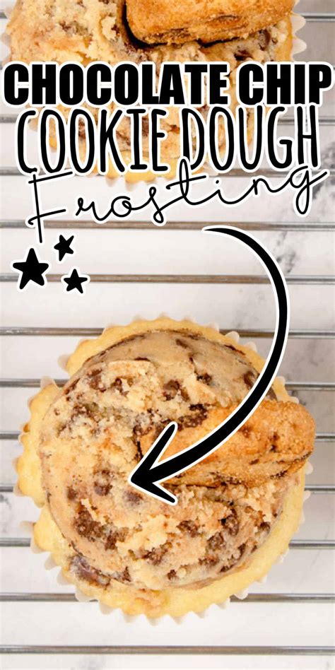 Chocolate Chip Cookie Dough Frosting Recipe For Homemade Cupcakes