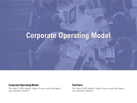 Corporate Operating Model Ppt Powerpoint Presentation Inspiration