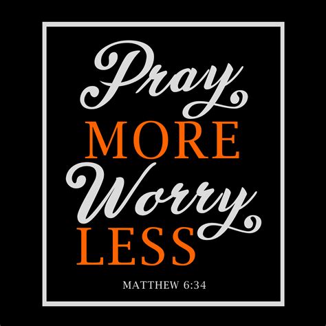 Pray More Worry Less 640828 Vector Art At Vecteezy