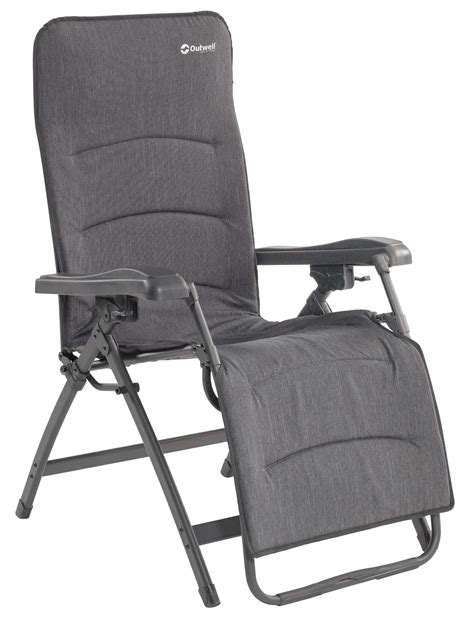 This coastrail outdoor camping chair with lumbar back support is with a huge capacity of 400 lb (181 kg), and this is the reason for having it in the list. Outwell Gresham Reclining Camping Chair | Chairs | Leisureshopdirect