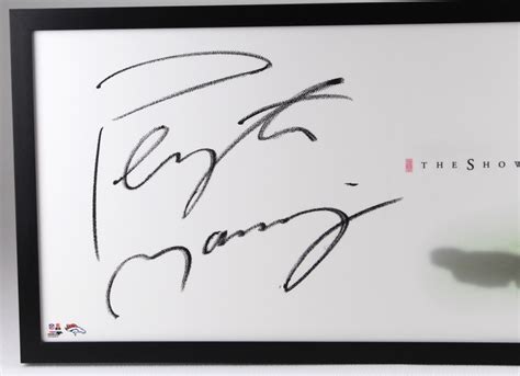 Peyton Manning Signed Broncos 20x43 Custom Framed Photo On P Velvet