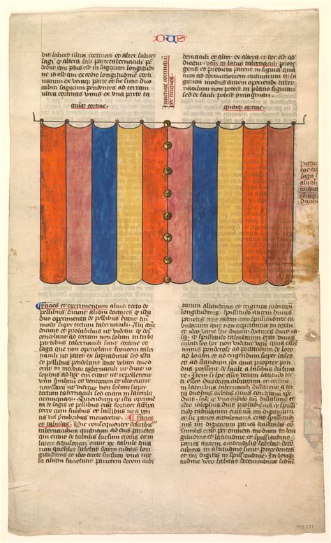 Curtain Of The Tabernacle One Of Six Illustrated Leaves From The
