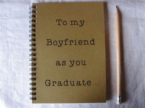 Graduation gifts that score big with your boyfriend. To my Boyfriend as you Graduate... 5 x 7 journal | Etsy ...