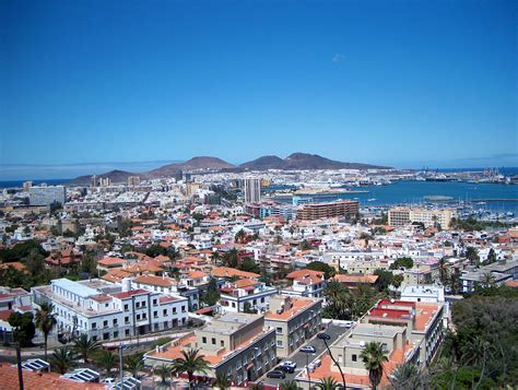 las palmas de gran canaria panoramic view over the city