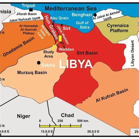 Index Map Of Libya Showing The Major Sedimentary Basins Of The Country