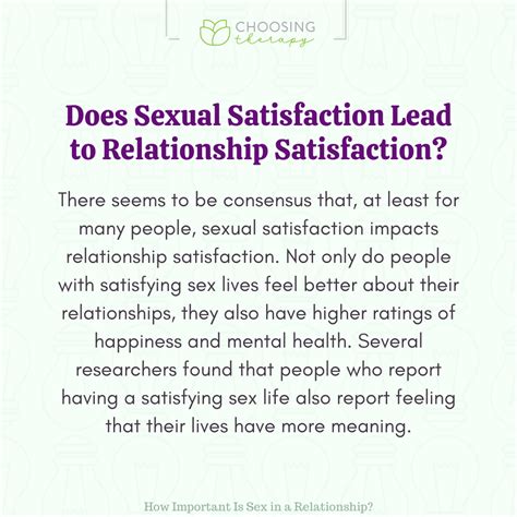How Important Is Sex In A Relationship Choosing Therapy