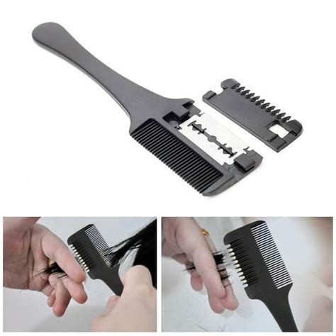 Hair Razor Comb Blades Inside Cutting Thinning Barbers Hairdressing