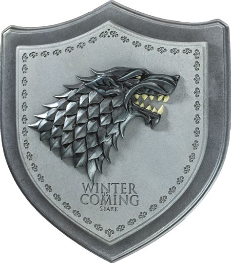 Game Of Thrones Stark House Crest Plaque The Noble Collection