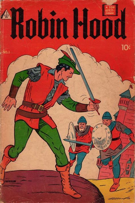 The Robin Hood Comic Book Is Shown