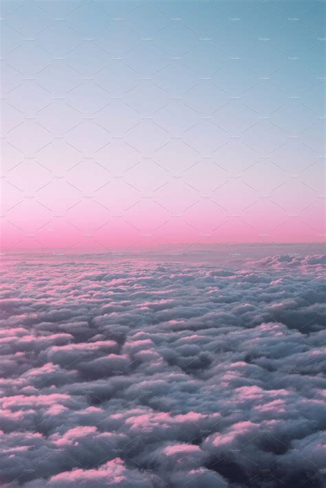 Pink Sunset Sky Above The Clouds в 2020 г