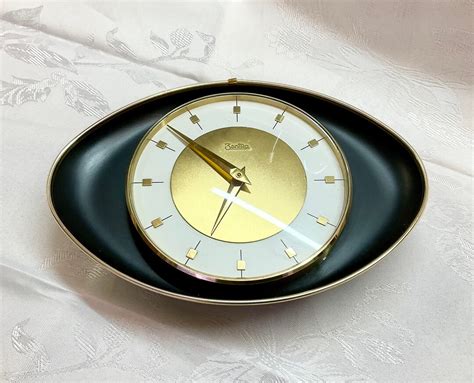 Rare Retro Wall Clock By Zentra From The 1950s Works Etsy