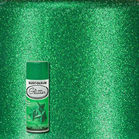 Rust Oleum Specialty 1025 Oz Kelly Green Glitter Spray Paint 277781