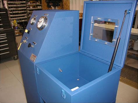 Pressure Test Bench With Chamber Open On Maxpro Technologies Inc