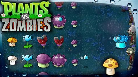 Rain In A Night Level Plants Vs Zombies Normal Gameplay 🌞 Youtube