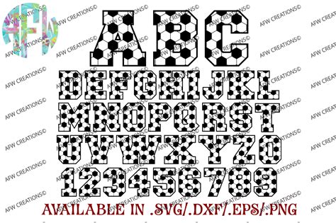 Free vector icons in svg, psd, png, eps and icon font. Sports Letters & Numbers - SVG, DXF, EPS Cut Files By AFW ...