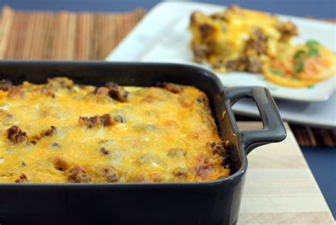 Breakfast Casserole With Sausage Eggs And Biscuits Recipe