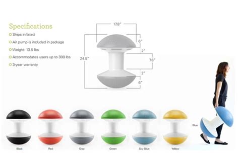 The ballo stool combines functional, innovative design with the playfulness of an exercise ball. Humanscale Ballo Chair | Broadway Furniture Group