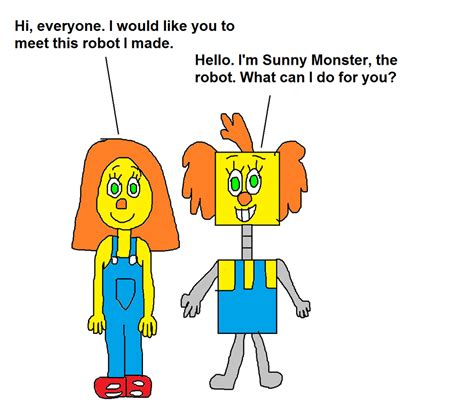 Sunny Monster And Her Robot By Mikejeddynsgamer89 On Deviantart