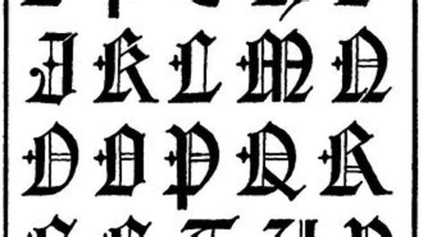 Tipos De Letras Goticas Abecedario El Abecedario O Alfabeto Es El
