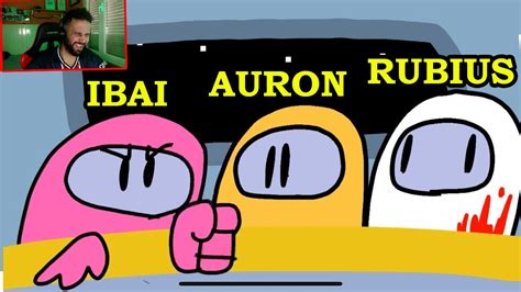 Ibai impostor en among us! IBAI, RUBIUS, AURON - PARODIA AMONG US ANIMACION - YouTube