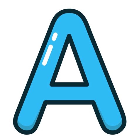 A Blue Letter Alphabet Letters Icon Free Download