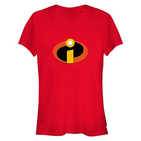 Juniors The Incredibles Classic Logo Graphic Tee Red Small