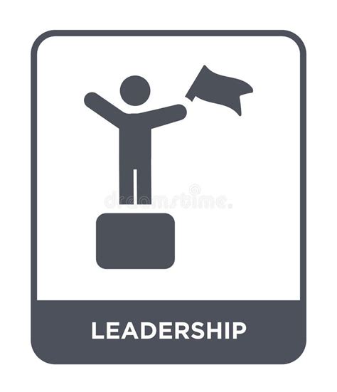 Leadership Icon In Trendy Design Style Leadership Icon Isolated On