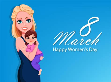 Happy International Womens Day Greeting Card 6030189 Vector Art At Vecteezy