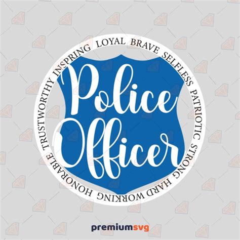 Police Officer Svg Cut File Premiumsvg