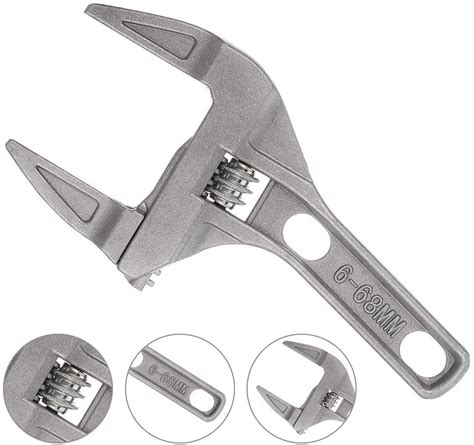 Wrench Adjustable 16 68mm Large Opening Wide Jaw Aluminum Alloy Wrench