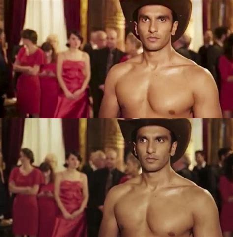 Shirtless Bollywood Men Ranveer Singh In Red Briefs