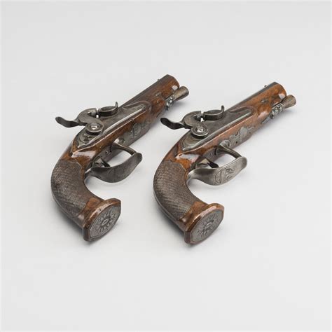 A Pair Of Belgian Caplock Pistols Later Part Of 19th Century Bukowskis