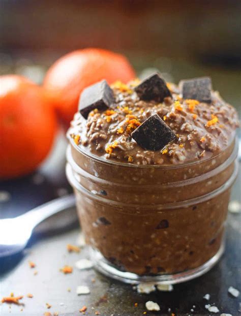 Simple peanut butter overnight oats made with just 5 ingredients and 5 minutes prep time. Chocolate Orange Overnight Oats - It's Cheat Day Everyday