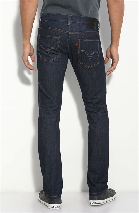 Or buy men's ripped skinny jeans and pair with a graphic. Levi's 511 Skinny Dark Blue Jeans in Blue for Men | Lyst