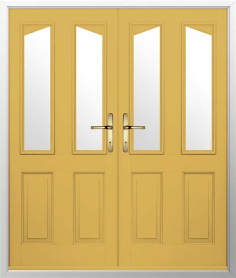 Solidor Harlech 2 Timber Composite Door In Buttercup Yellow