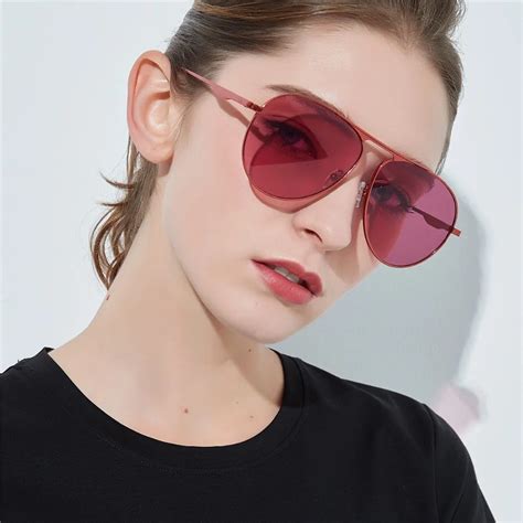 Buy 2018 Retro Fashion Women Sunglasses Oval Large Size Frame Candy Color Lens