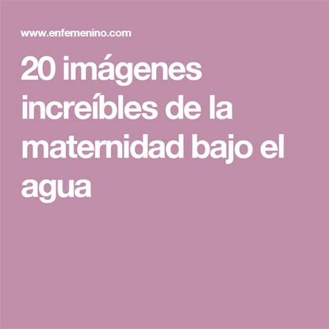20 Imágenes Increíbles De La Maternidad Bajo El Agua Logos Pregnant