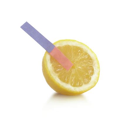 Litmus Paper Test On A Lemon Photograph By Science Photo Library Pixels