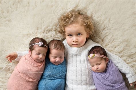 Newborn Triplets Session San Diego Ca Angela Beransky Photography