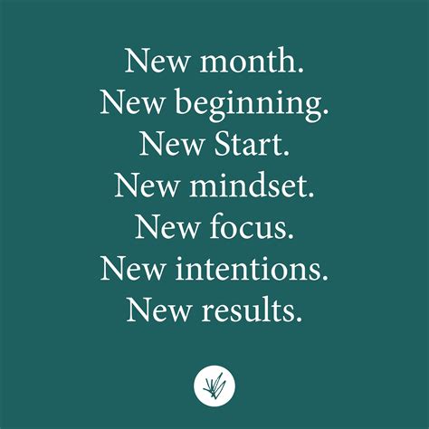 New Month Quotation Motivate New Start New Beginning New Month