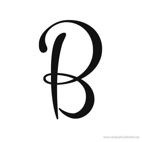 Cursive Calligraphy Alphabet Cursive B Cursive Letters Fancy B
