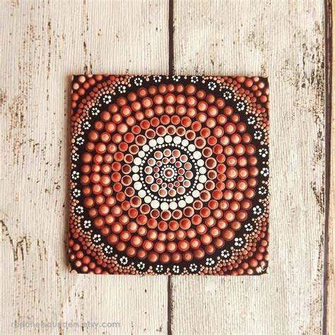 Aboriginal Acrylic Dot Painting On Canvas Board By Raechelsaunders