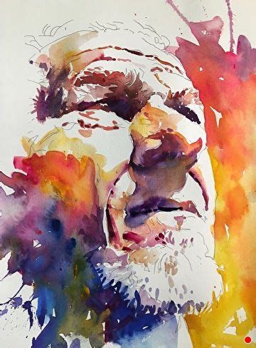 Chiseled Man By David Lobenberg Watercolor Inches X Inches