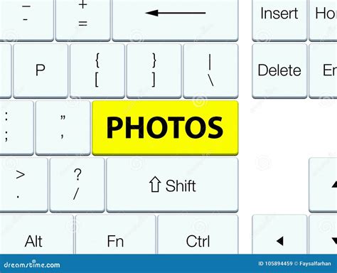 Photos Yellow Keyboard Button Stock Illustration Illustration Of