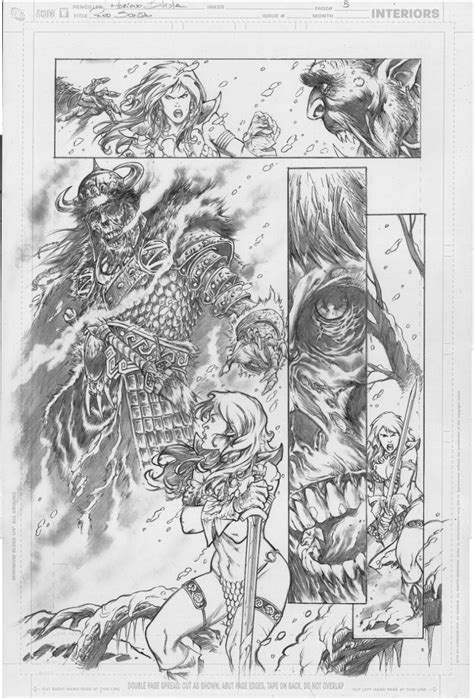 Red Sonja Annual 3 Page 5 By Adriano Batista In Ken Z S Conan And