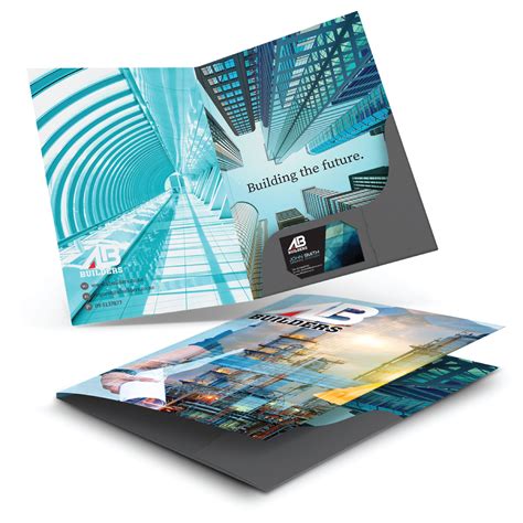 Promotional A4 Presentation Folders With Spine Promotion Products
