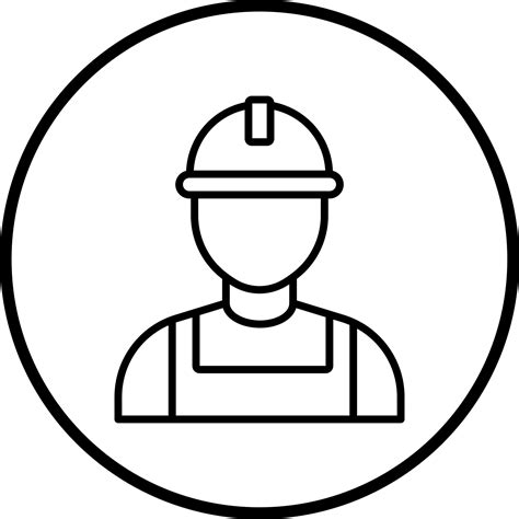 Factory Worker Man Vector Icon Style 22114101 Vector Art At Vecteezy