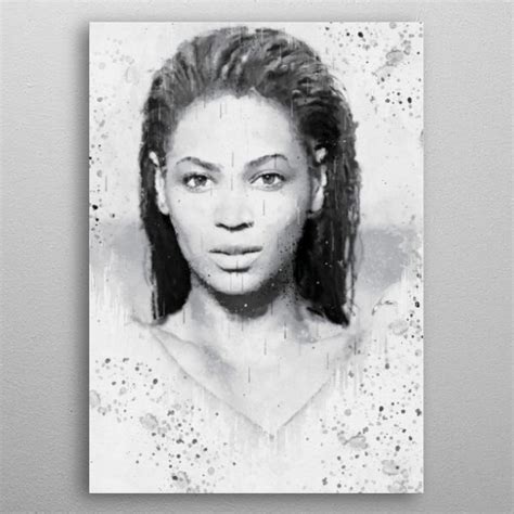 Beyonce Metal Poster The Poster Displate Print Artist Metal