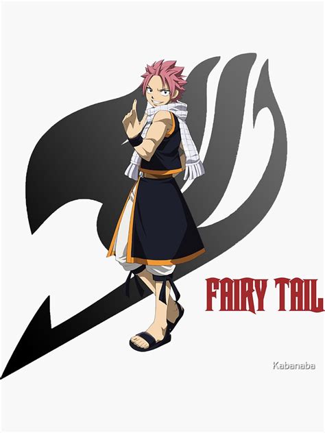 Fairy Tail Natsu Dragneel Sticker For Sale By Kabanaba Redbubble