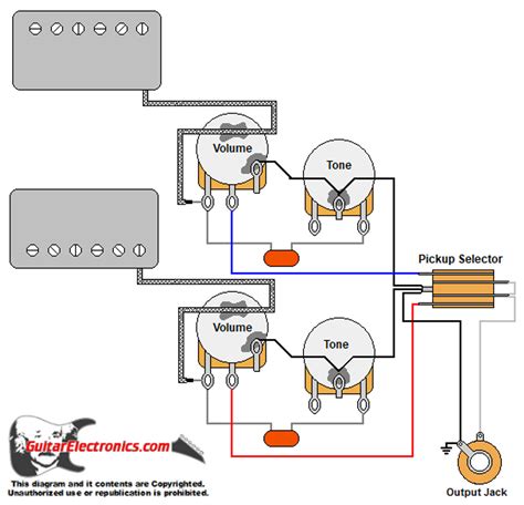 2 Humbucker 5 Way Switch Wiring Diagram